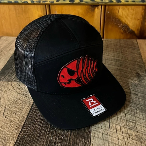 CUSTOM DESIGN 7 PANEL TRUKER FISHING HAT - Picture 1 of 5